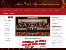 Tablet Screenshot of johnscreekorchestra.com